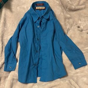 Jeffrey Banks Bright Blue Button-Up Shirt
